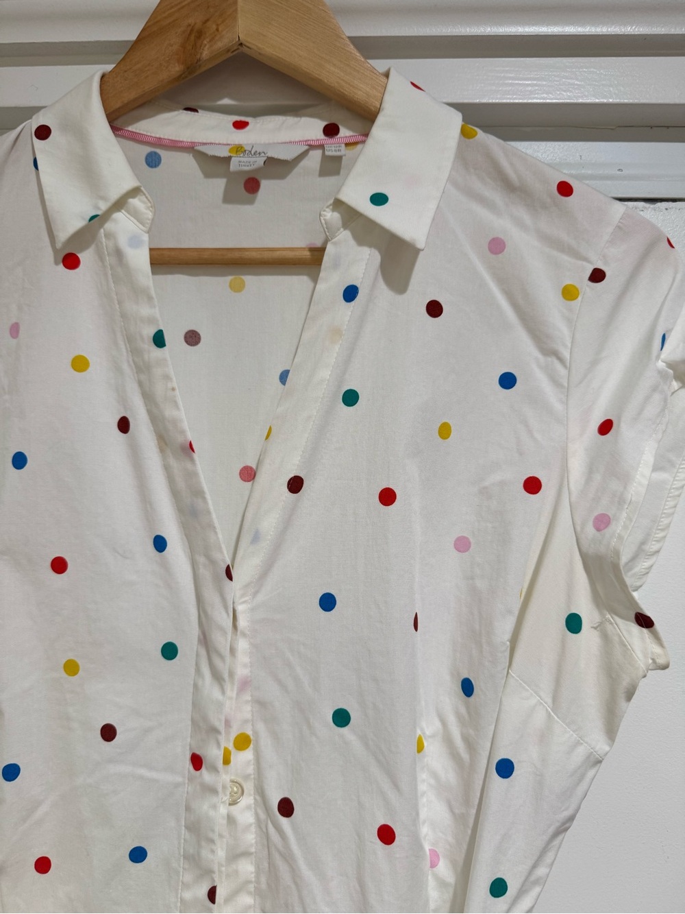 Boden Rowena Polka Dot Shirt Dress - Picture 6 of 13